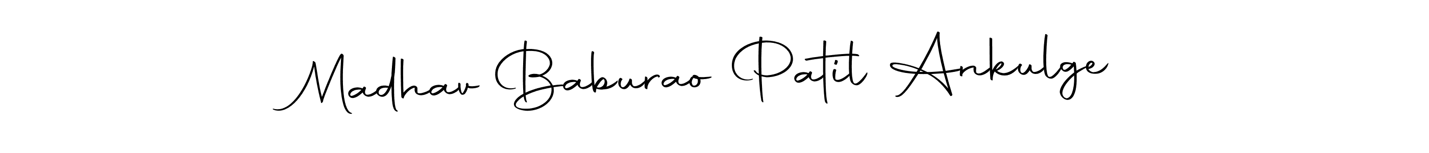 Make a beautiful signature design for name Madhav Baburao Patil Ankulge. Use this online signature maker to create a handwritten signature for free. Madhav Baburao Patil Ankulge signature style 10 images and pictures png