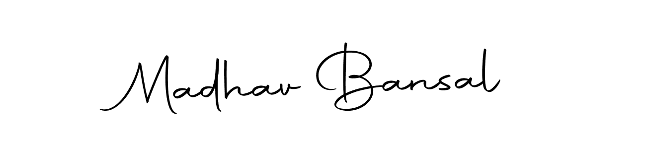 You should practise on your own different ways (Autography-DOLnW) to write your name (Madhav Bansal) in signature. don't let someone else do it for you. Madhav Bansal signature style 10 images and pictures png