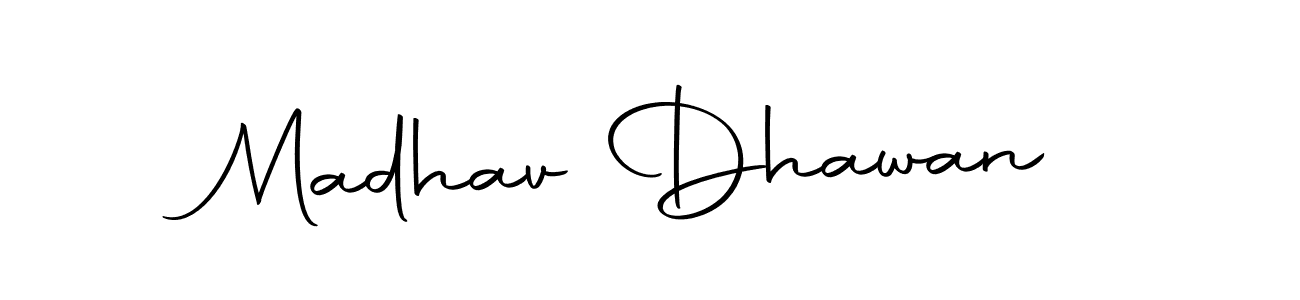 Make a beautiful signature design for name Madhav Dhawan. Use this online signature maker to create a handwritten signature for free. Madhav Dhawan signature style 10 images and pictures png