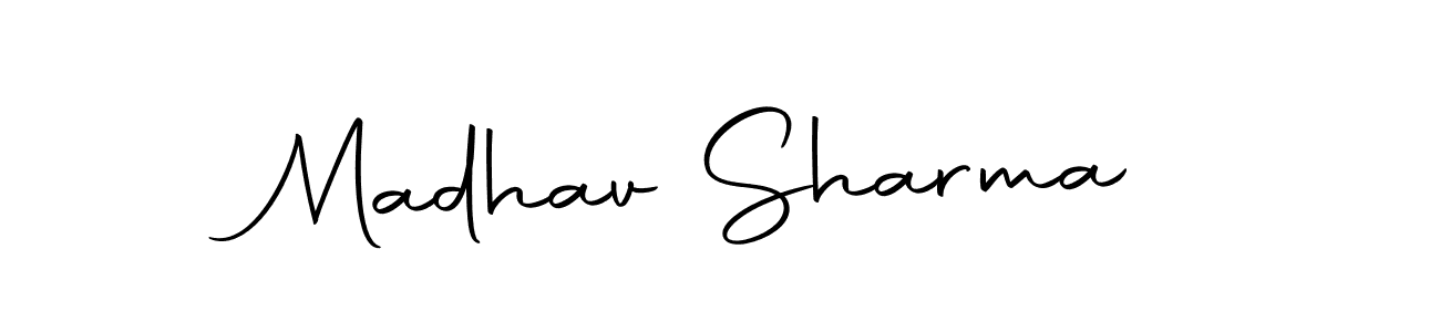 You can use this online signature creator to create a handwritten signature for the name Madhav Sharma. This is the best online autograph maker. Madhav Sharma signature style 10 images and pictures png