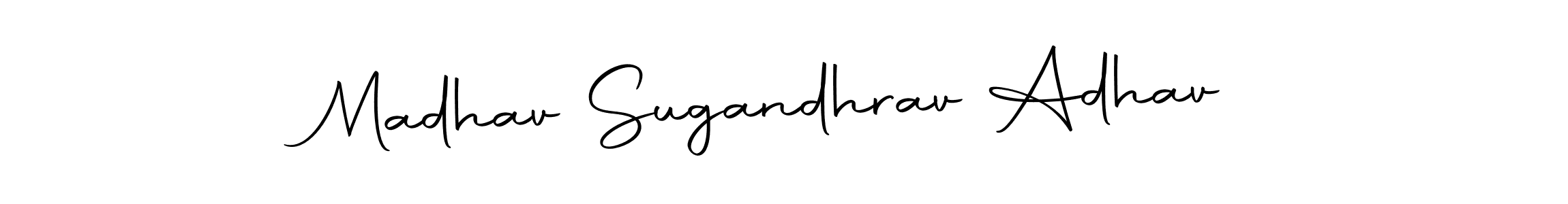 Use a signature maker to create a handwritten signature online. With this signature software, you can design (Autography-DOLnW) your own signature for name Madhav Sugandhrav Adhav. Madhav Sugandhrav Adhav signature style 10 images and pictures png