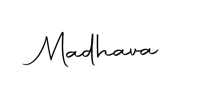 Create a beautiful signature design for name Madhava. With this signature (Autography-DOLnW) fonts, you can make a handwritten signature for free. Madhava signature style 10 images and pictures png