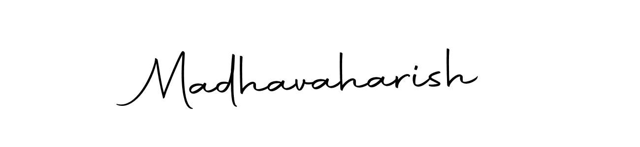 Make a beautiful signature design for name Madhavaharish. Use this online signature maker to create a handwritten signature for free. Madhavaharish signature style 10 images and pictures png