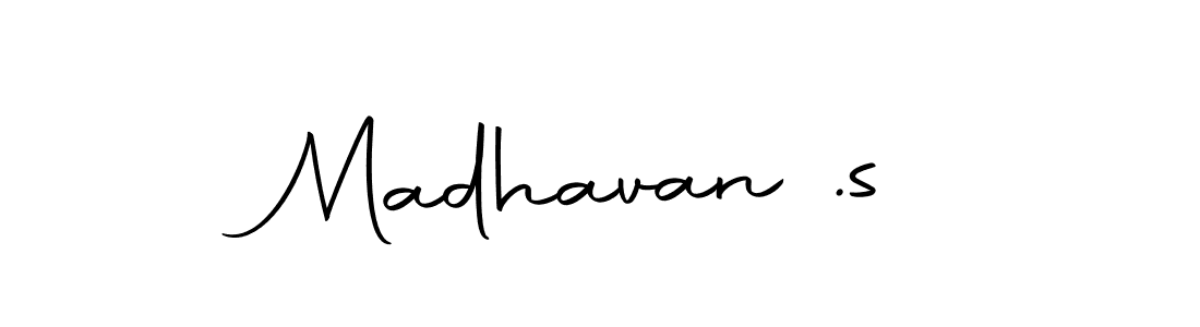 Use a signature maker to create a handwritten signature online. With this signature software, you can design (Autography-DOLnW) your own signature for name Madhavan .s. Madhavan .s signature style 10 images and pictures png