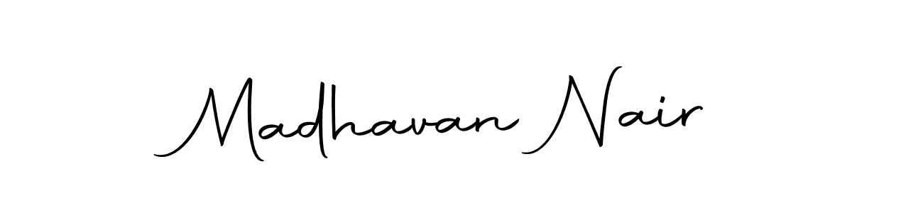 Use a signature maker to create a handwritten signature online. With this signature software, you can design (Autography-DOLnW) your own signature for name Madhavan Nair. Madhavan Nair signature style 10 images and pictures png