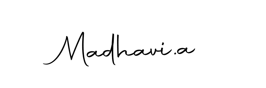 Make a beautiful signature design for name Madhavi.a. Use this online signature maker to create a handwritten signature for free. Madhavi.a signature style 10 images and pictures png