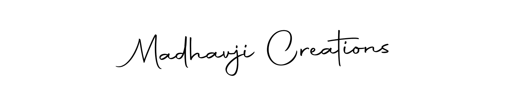 Design your own signature with our free online signature maker. With this signature software, you can create a handwritten (Autography-DOLnW) signature for name Madhavji Creations. Madhavji Creations signature style 10 images and pictures png