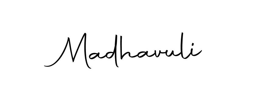 Create a beautiful signature design for name Madhavuli. With this signature (Autography-DOLnW) fonts, you can make a handwritten signature for free. Madhavuli signature style 10 images and pictures png