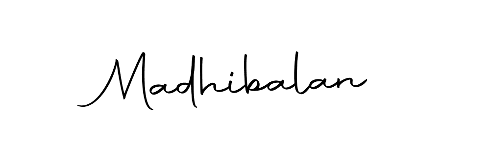Make a beautiful signature design for name Madhibalan. With this signature (Autography-DOLnW) style, you can create a handwritten signature for free. Madhibalan signature style 10 images and pictures png