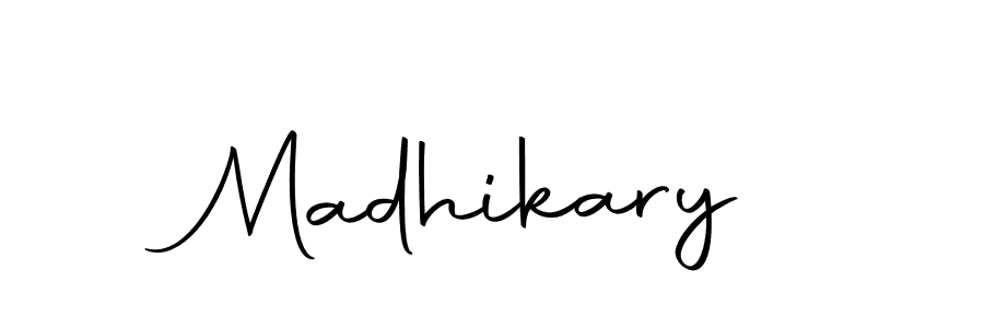 Make a beautiful signature design for name Madhikary. With this signature (Autography-DOLnW) style, you can create a handwritten signature for free. Madhikary signature style 10 images and pictures png