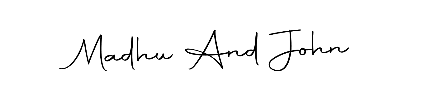 if you are searching for the best signature style for your name Madhu And John. so please give up your signature search. here we have designed multiple signature styles  using Autography-DOLnW. Madhu And John signature style 10 images and pictures png