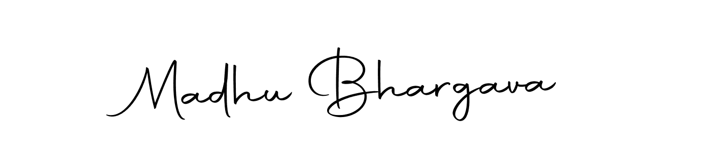 Make a beautiful signature design for name Madhu Bhargava. With this signature (Autography-DOLnW) style, you can create a handwritten signature for free. Madhu Bhargava signature style 10 images and pictures png