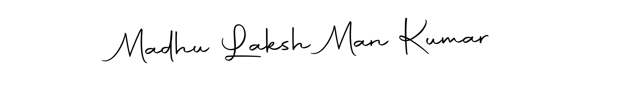 Make a beautiful signature design for name Madhu Laksh Man Kumar. Use this online signature maker to create a handwritten signature for free. Madhu Laksh Man Kumar signature style 10 images and pictures png