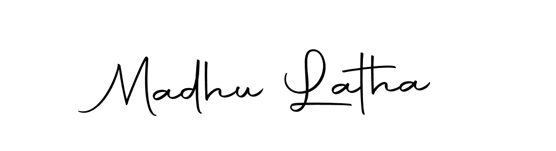 Use a signature maker to create a handwritten signature online. With this signature software, you can design (Autography-DOLnW) your own signature for name Madhu Latha. Madhu Latha signature style 10 images and pictures png