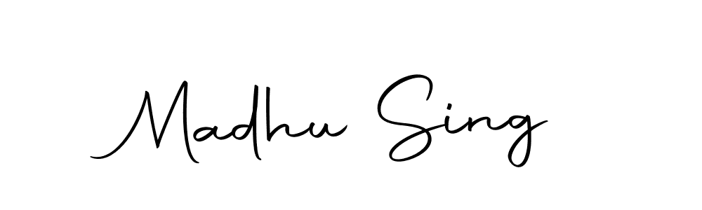 The best way (Autography-DOLnW) to make a short signature is to pick only two or three words in your name. The name Madhu Sing include a total of six letters. For converting this name. Madhu Sing signature style 10 images and pictures png