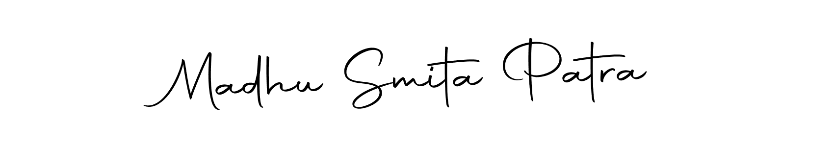 Autography-DOLnW is a professional signature style that is perfect for those who want to add a touch of class to their signature. It is also a great choice for those who want to make their signature more unique. Get Madhu Smita Patra name to fancy signature for free. Madhu Smita Patra signature style 10 images and pictures png