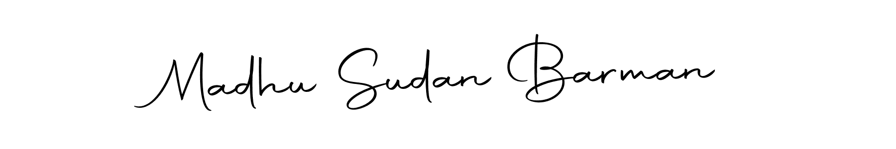 The best way (Autography-DOLnW) to make a short signature is to pick only two or three words in your name. The name Madhu Sudan Barman include a total of six letters. For converting this name. Madhu Sudan Barman signature style 10 images and pictures png