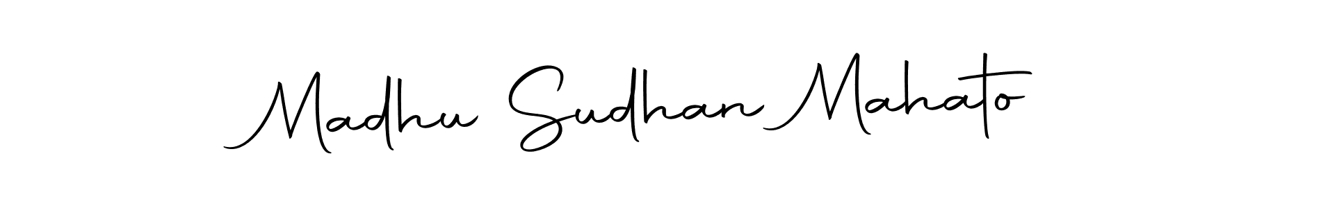 You should practise on your own different ways (Autography-DOLnW) to write your name (Madhu Sudhan Mahato) in signature. don't let someone else do it for you. Madhu Sudhan Mahato signature style 10 images and pictures png