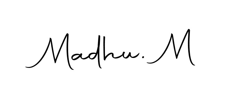 The best way (Autography-DOLnW) to make a short signature is to pick only two or three words in your name. The name Madhu. M include a total of six letters. For converting this name. Madhu. M signature style 10 images and pictures png