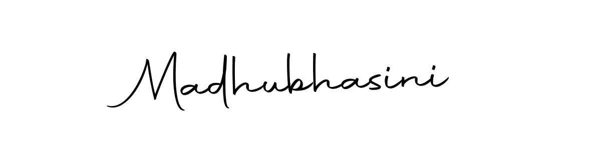 Autography-DOLnW is a professional signature style that is perfect for those who want to add a touch of class to their signature. It is also a great choice for those who want to make their signature more unique. Get Madhubhasini name to fancy signature for free. Madhubhasini signature style 10 images and pictures png