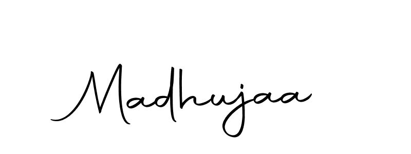 Madhujaa stylish signature style. Best Handwritten Sign (Autography-DOLnW) for my name. Handwritten Signature Collection Ideas for my name Madhujaa. Madhujaa signature style 10 images and pictures png