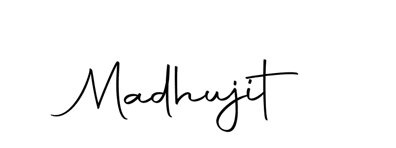 The best way (Autography-DOLnW) to make a short signature is to pick only two or three words in your name. The name Madhujit include a total of six letters. For converting this name. Madhujit signature style 10 images and pictures png
