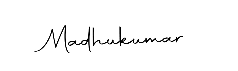 Create a beautiful signature design for name Madhukumar. With this signature (Autography-DOLnW) fonts, you can make a handwritten signature for free. Madhukumar signature style 10 images and pictures png