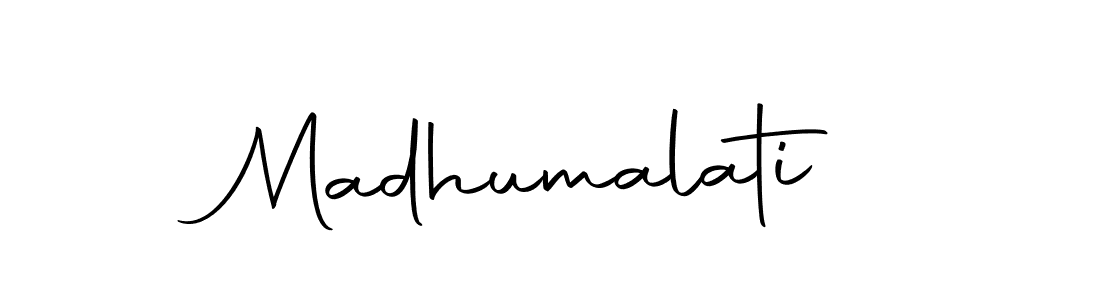 Use a signature maker to create a handwritten signature online. With this signature software, you can design (Autography-DOLnW) your own signature for name Madhumalati. Madhumalati signature style 10 images and pictures png