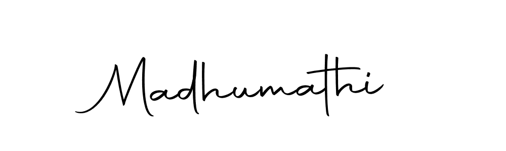 Create a beautiful signature design for name Madhumathi. With this signature (Autography-DOLnW) fonts, you can make a handwritten signature for free. Madhumathi signature style 10 images and pictures png
