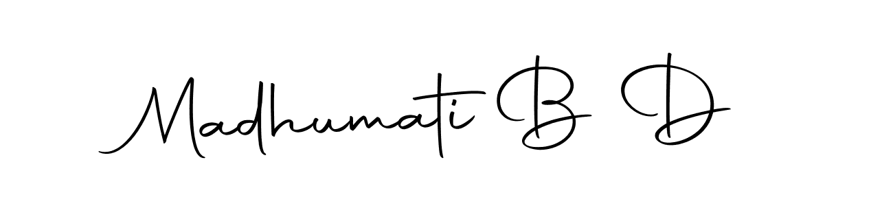 Make a short Madhumati B D signature style. Manage your documents anywhere anytime using Autography-DOLnW. Create and add eSignatures, submit forms, share and send files easily. Madhumati B D signature style 10 images and pictures png
