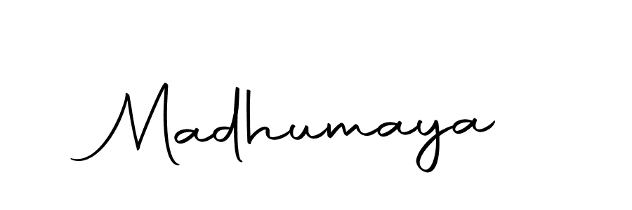 Make a beautiful signature design for name Madhumaya. With this signature (Autography-DOLnW) style, you can create a handwritten signature for free. Madhumaya signature style 10 images and pictures png