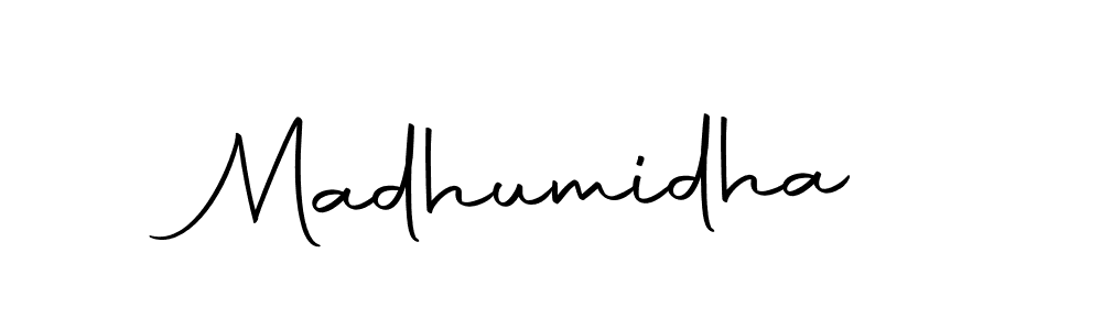 Make a beautiful signature design for name Madhumidha. Use this online signature maker to create a handwritten signature for free. Madhumidha signature style 10 images and pictures png