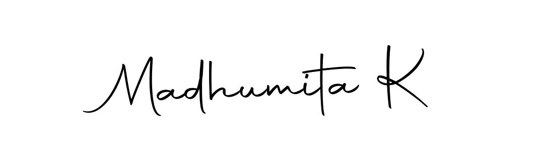 You should practise on your own different ways (Autography-DOLnW) to write your name (Madhumita K) in signature. don't let someone else do it for you. Madhumita K signature style 10 images and pictures png