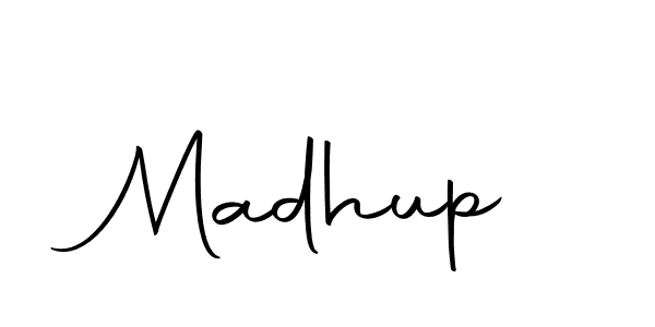 Use a signature maker to create a handwritten signature online. With this signature software, you can design (Autography-DOLnW) your own signature for name Madhup. Madhup signature style 10 images and pictures png