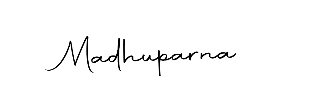 Use a signature maker to create a handwritten signature online. With this signature software, you can design (Autography-DOLnW) your own signature for name Madhuparna. Madhuparna signature style 10 images and pictures png