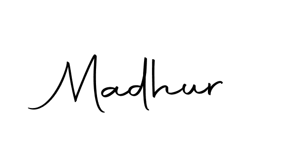 Design your own signature with our free online signature maker. With this signature software, you can create a handwritten (Autography-DOLnW) signature for name Madhur. Madhur signature style 10 images and pictures png
