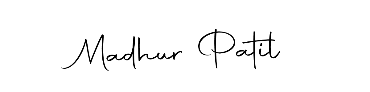 Madhur Patil stylish signature style. Best Handwritten Sign (Autography-DOLnW) for my name. Handwritten Signature Collection Ideas for my name Madhur Patil. Madhur Patil signature style 10 images and pictures png