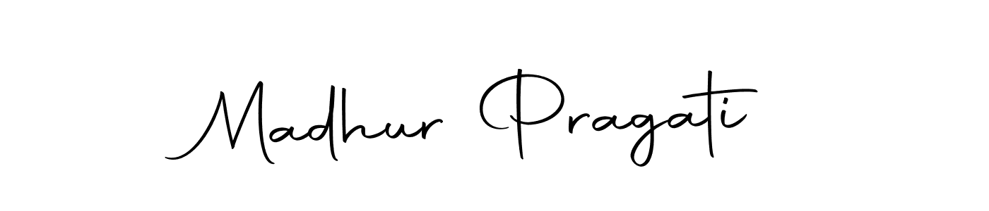 How to make Madhur Pragati signature? Autography-DOLnW is a professional autograph style. Create handwritten signature for Madhur Pragati name. Madhur Pragati signature style 10 images and pictures png