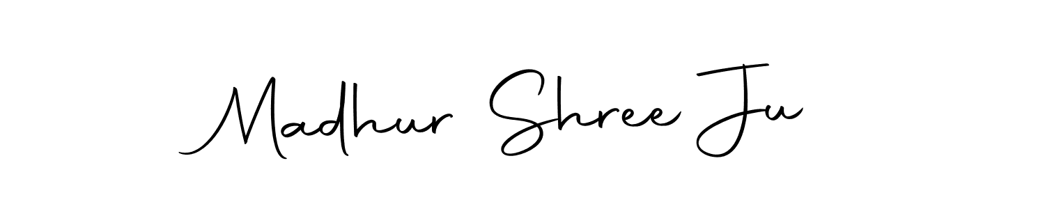 Design your own signature with our free online signature maker. With this signature software, you can create a handwritten (Autography-DOLnW) signature for name Madhur Shree Ju. Madhur Shree Ju signature style 10 images and pictures png
