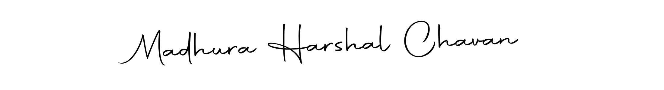 You should practise on your own different ways (Autography-DOLnW) to write your name (Madhura Harshal Chavan) in signature. don't let someone else do it for you. Madhura Harshal Chavan signature style 10 images and pictures png