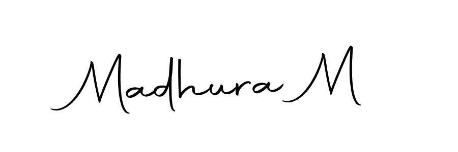 You can use this online signature creator to create a handwritten signature for the name Madhura M. This is the best online autograph maker. Madhura M signature style 10 images and pictures png