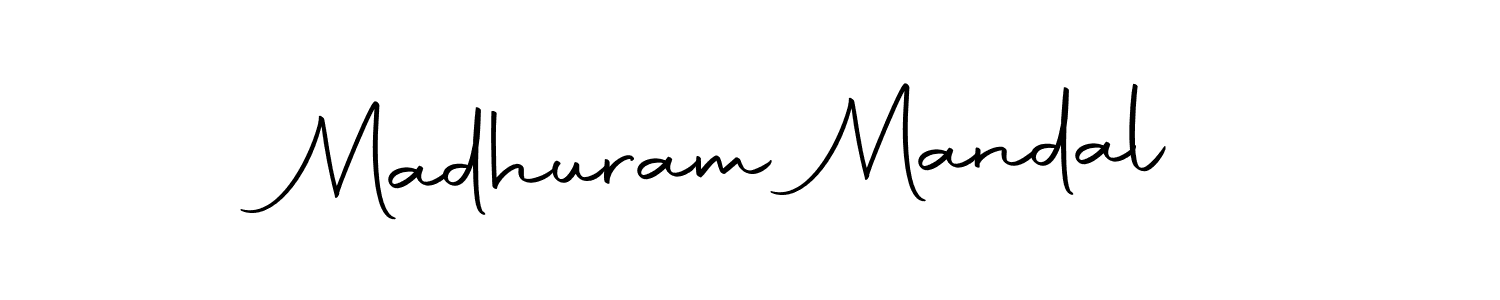 Create a beautiful signature design for name Madhuram Mandal. With this signature (Autography-DOLnW) fonts, you can make a handwritten signature for free. Madhuram Mandal signature style 10 images and pictures png