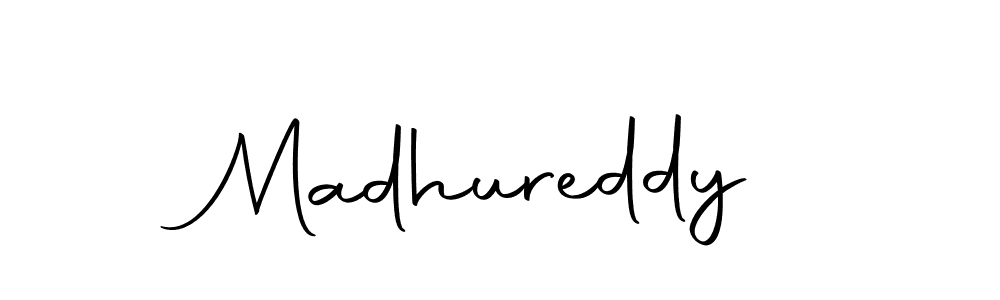 How to make Madhureddy name signature. Use Autography-DOLnW style for creating short signs online. This is the latest handwritten sign. Madhureddy signature style 10 images and pictures png