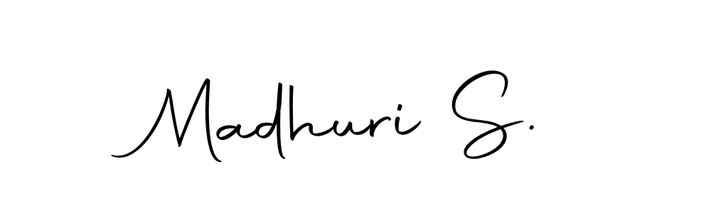 Design your own signature with our free online signature maker. With this signature software, you can create a handwritten (Autography-DOLnW) signature for name Madhuri S.. Madhuri S. signature style 10 images and pictures png