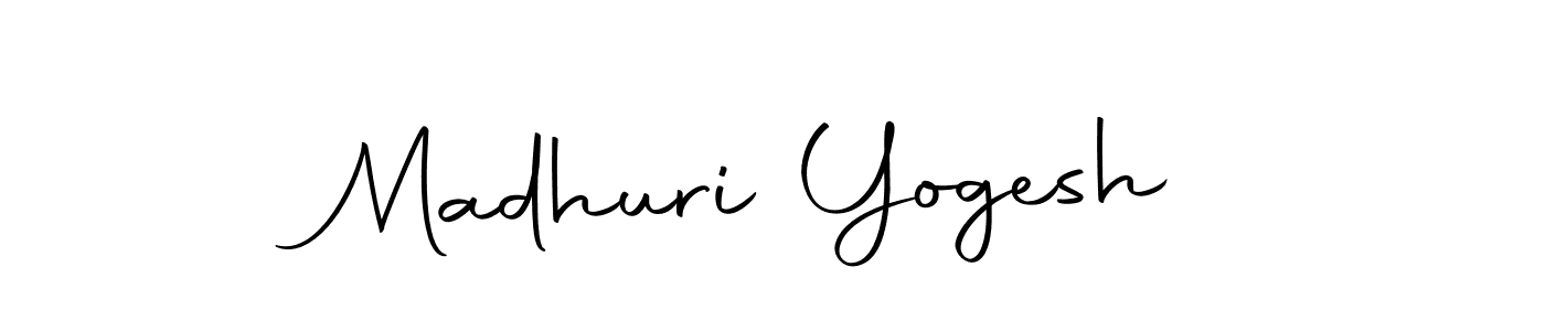 You should practise on your own different ways (Autography-DOLnW) to write your name (Madhuri Yogesh) in signature. don't let someone else do it for you. Madhuri Yogesh signature style 10 images and pictures png