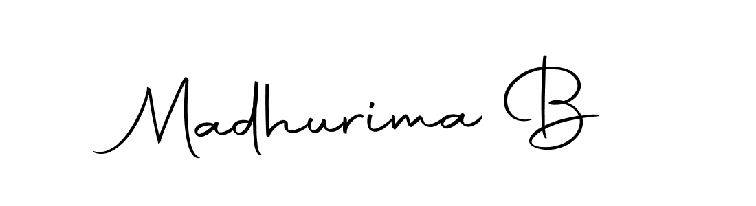 How to make Madhurima B name signature. Use Autography-DOLnW style for creating short signs online. This is the latest handwritten sign. Madhurima B signature style 10 images and pictures png