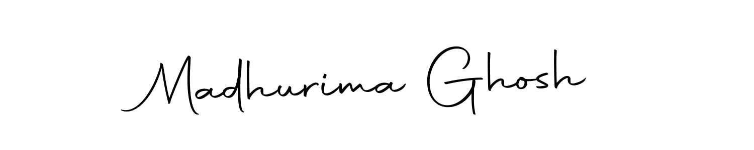 How to make Madhurima Ghosh name signature. Use Autography-DOLnW style for creating short signs online. This is the latest handwritten sign. Madhurima Ghosh signature style 10 images and pictures png