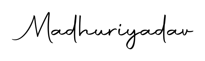 Autography-DOLnW is a professional signature style that is perfect for those who want to add a touch of class to their signature. Get Madhuriyadav name fancy signature for free. Madhuriyadav signature style 10 images and pictures png