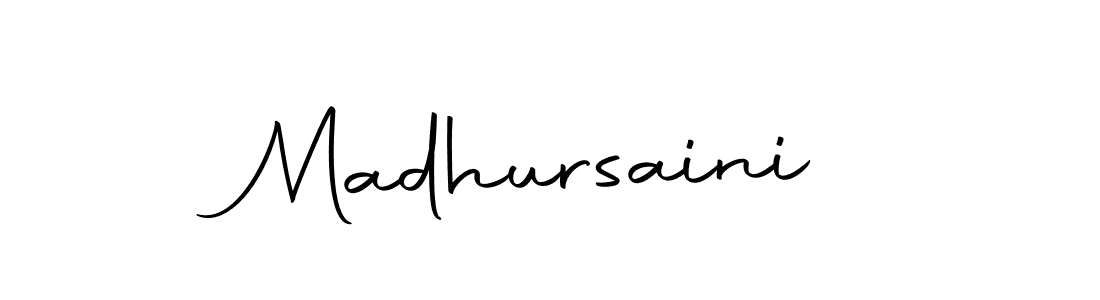 Create a beautiful signature design for name Madhursaini. With this signature (Autography-DOLnW) fonts, you can make a handwritten signature for free. Madhursaini signature style 10 images and pictures png