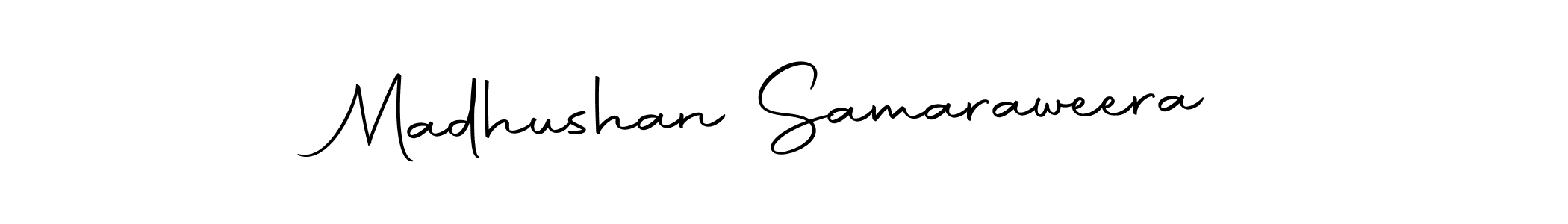 Create a beautiful signature design for name Madhushan Samaraweera. With this signature (Autography-DOLnW) fonts, you can make a handwritten signature for free. Madhushan Samaraweera signature style 10 images and pictures png